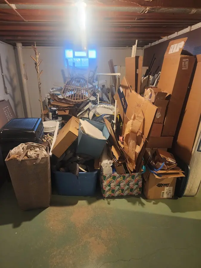 Roll-off dumpster container at job site for Cleanout Dumpster Rental in Green Cove Springs